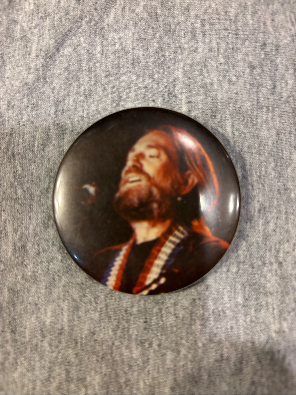 1980s Willie Nelson Button
